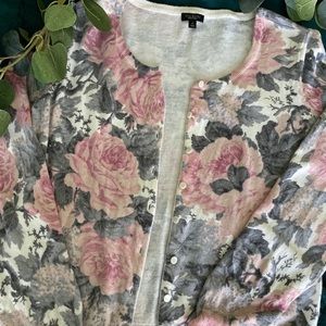 Pink and Grey Cardigan